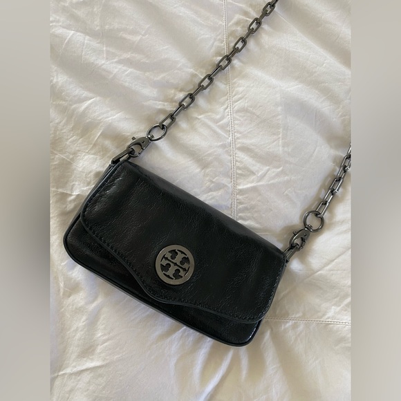 Tory Burch Chain Mini Purse / Clutch in Black - Excellent - Picture 4 of 13